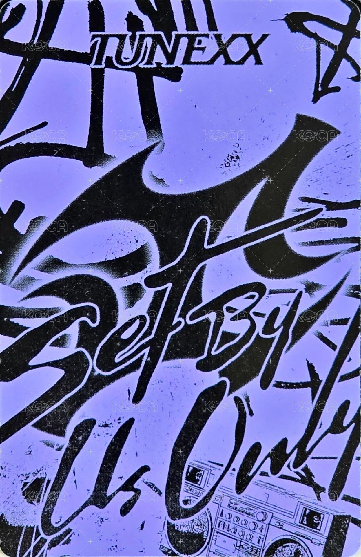 SET BY US ONLY 專輯卡 US ONLY ver. 背面