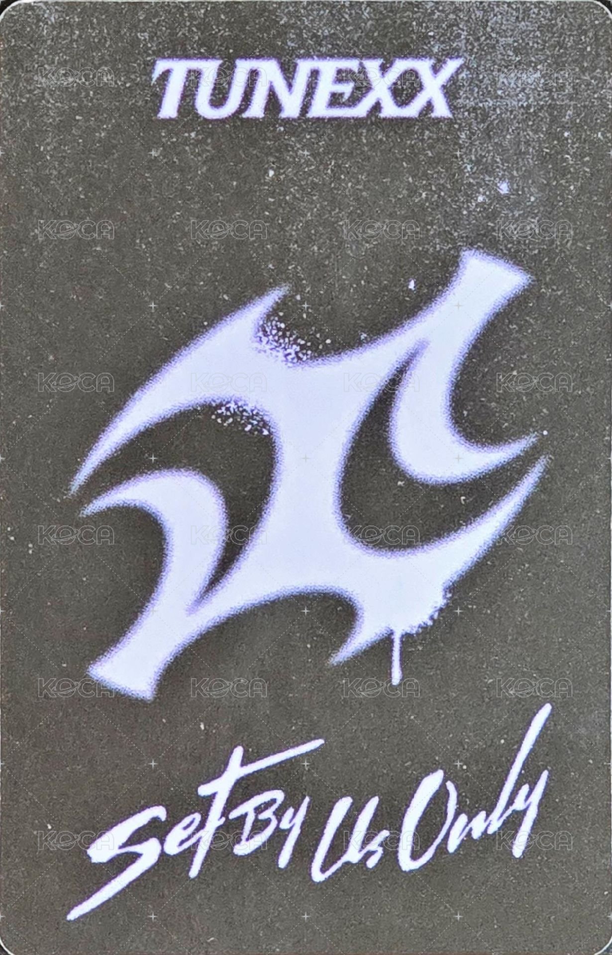 SET BY US ONLY 專輯卡 US ONLY ver. 背面
