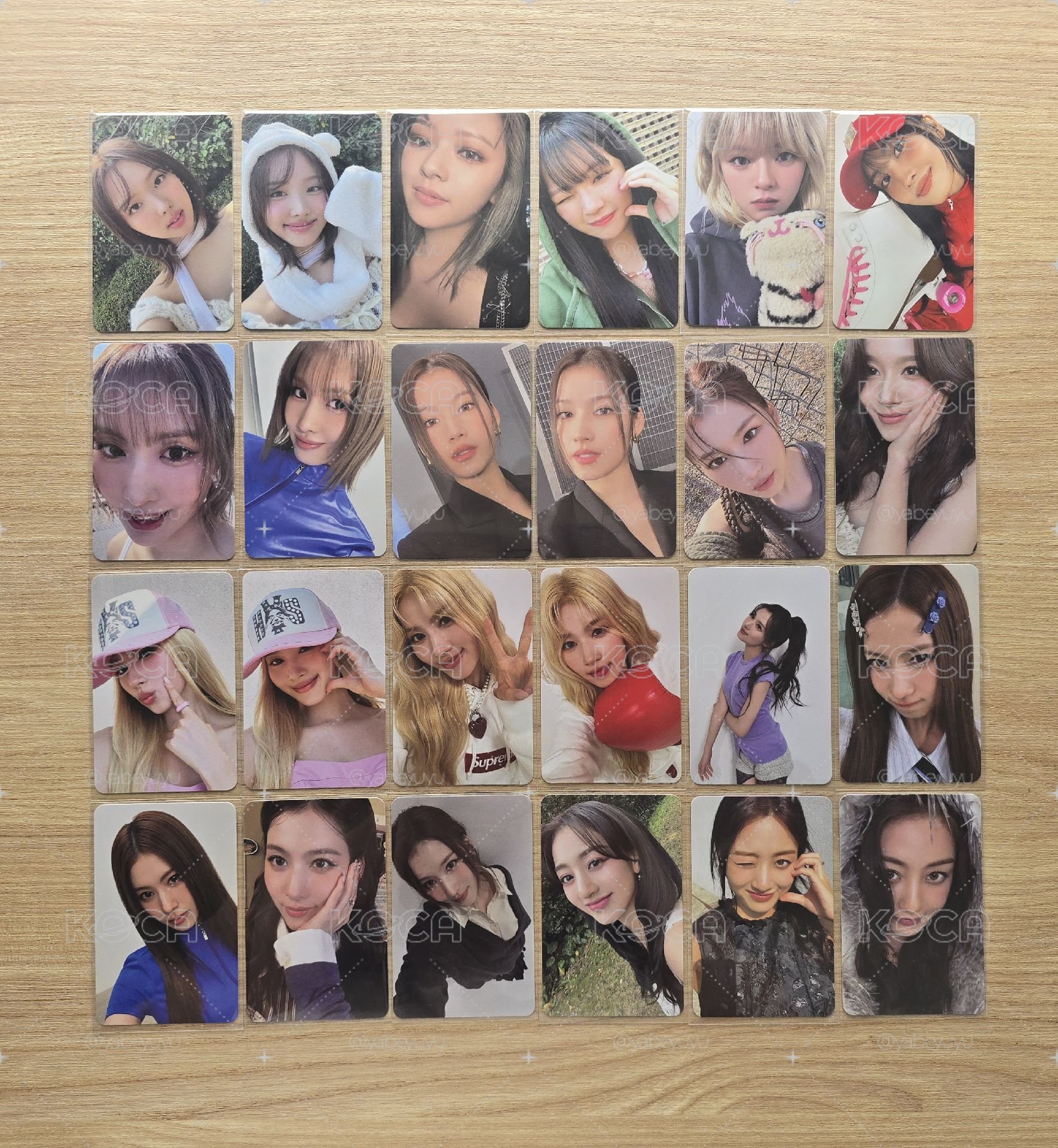 TWICE 專卡共42張盤出（紗南瑜居多）