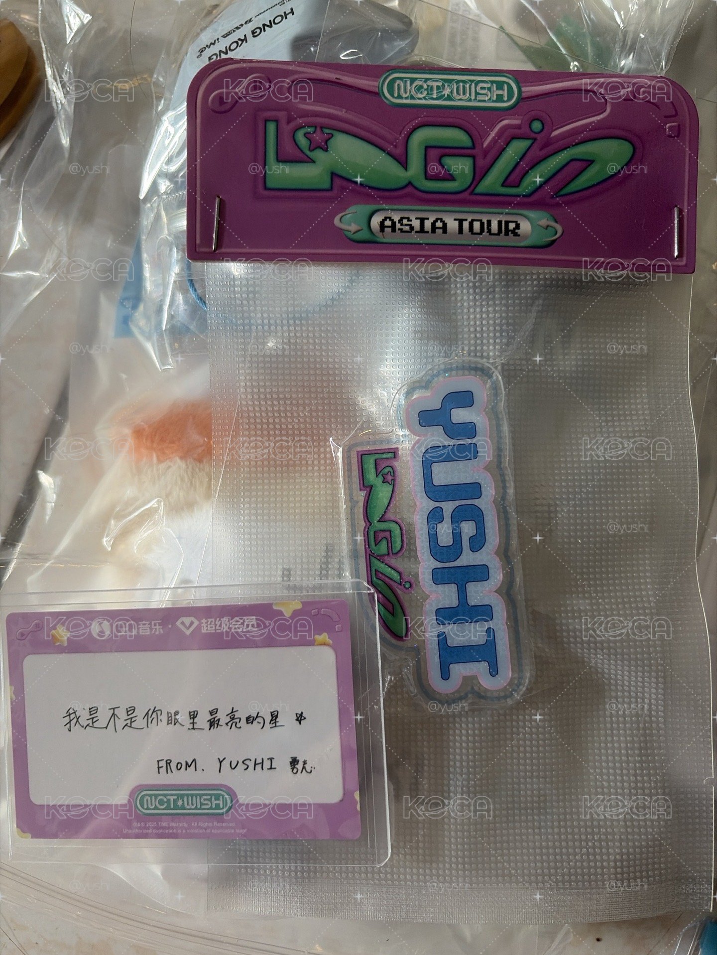 我是不是你眼裡最亮的星（中背）+手燈展示架 yushi 