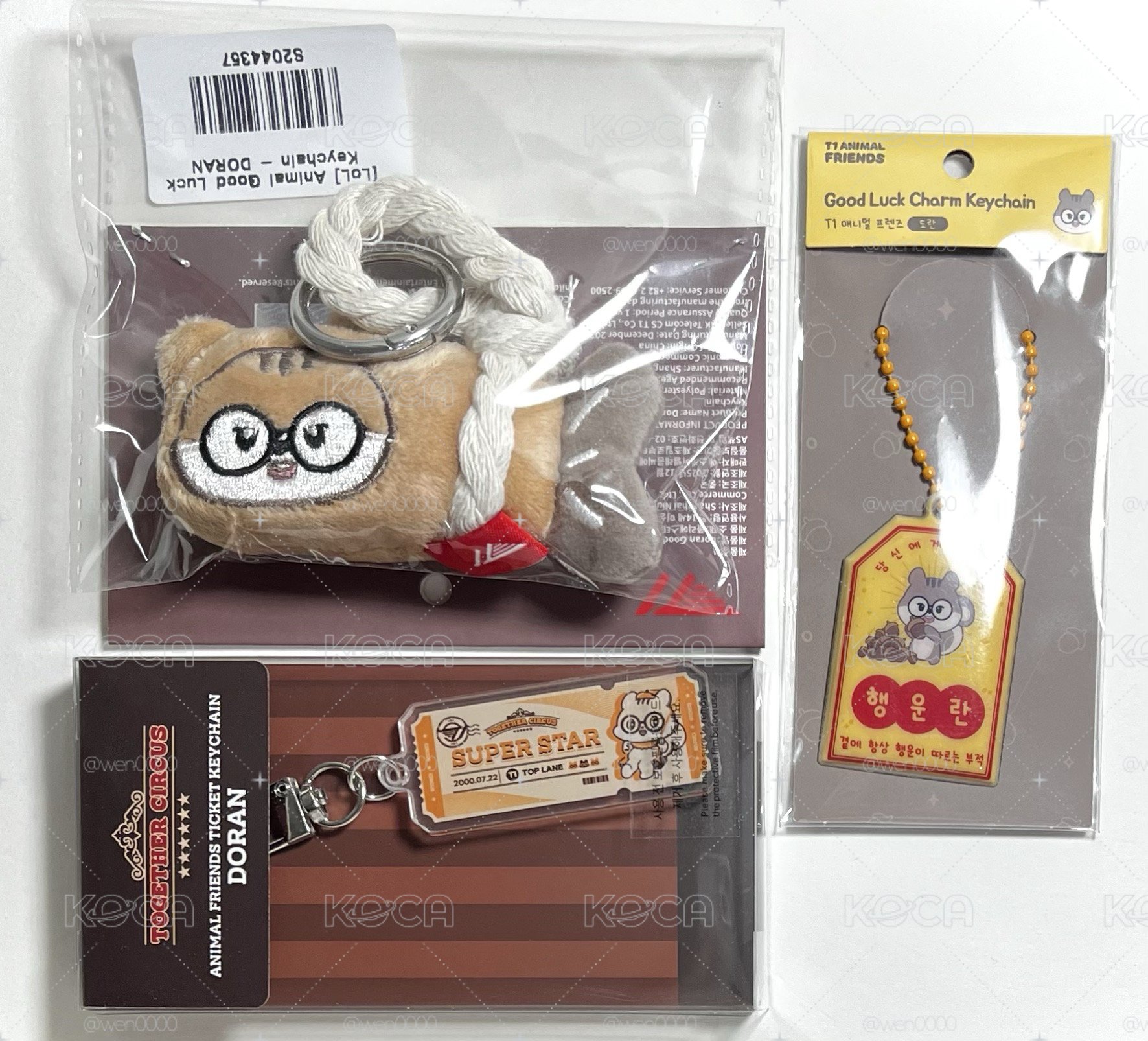 Doran 明太魚+御守+票根吊飾 現貨
