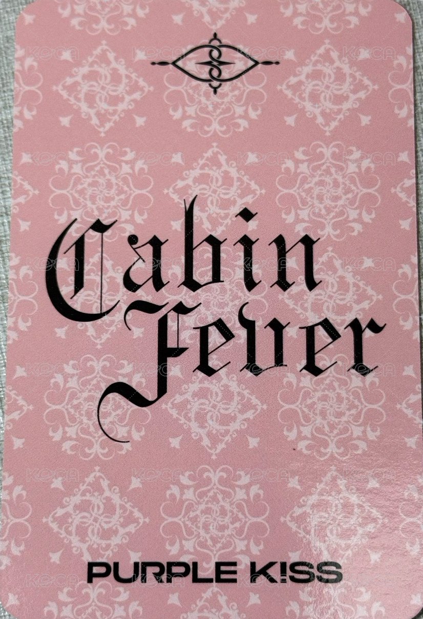 Cabin Fever-5th mini album  打歌卡  背面