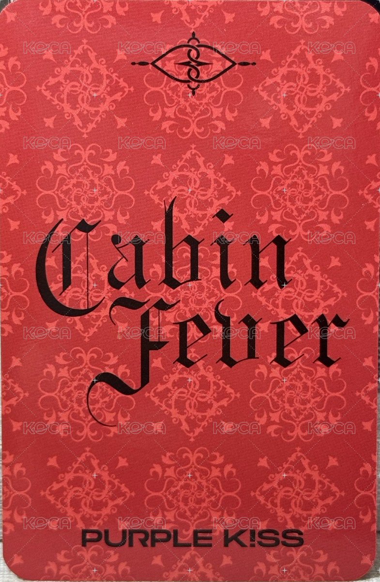 Cabin Fever-5th mini album  打歌卡  背面