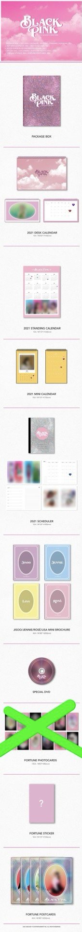 <BLACKPINK>21’22’年曆空專_合售