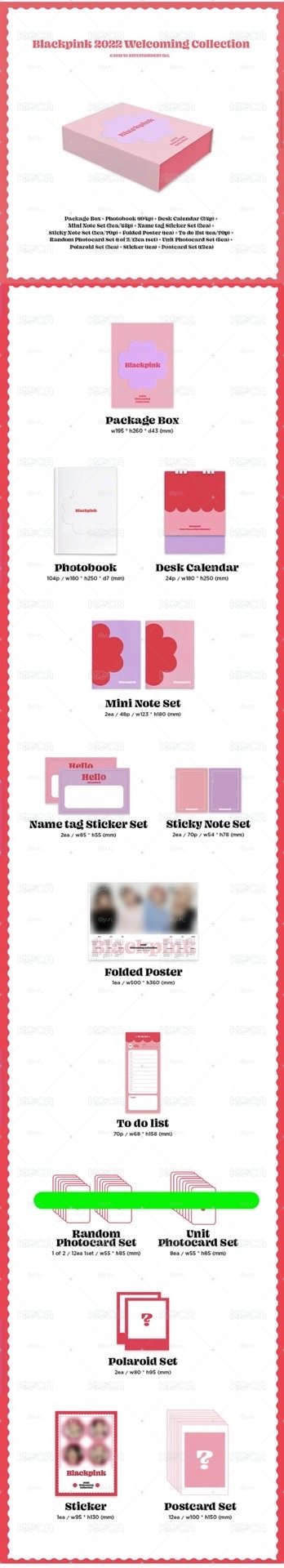 <BLACKPINK>21’22’年曆空專_合售