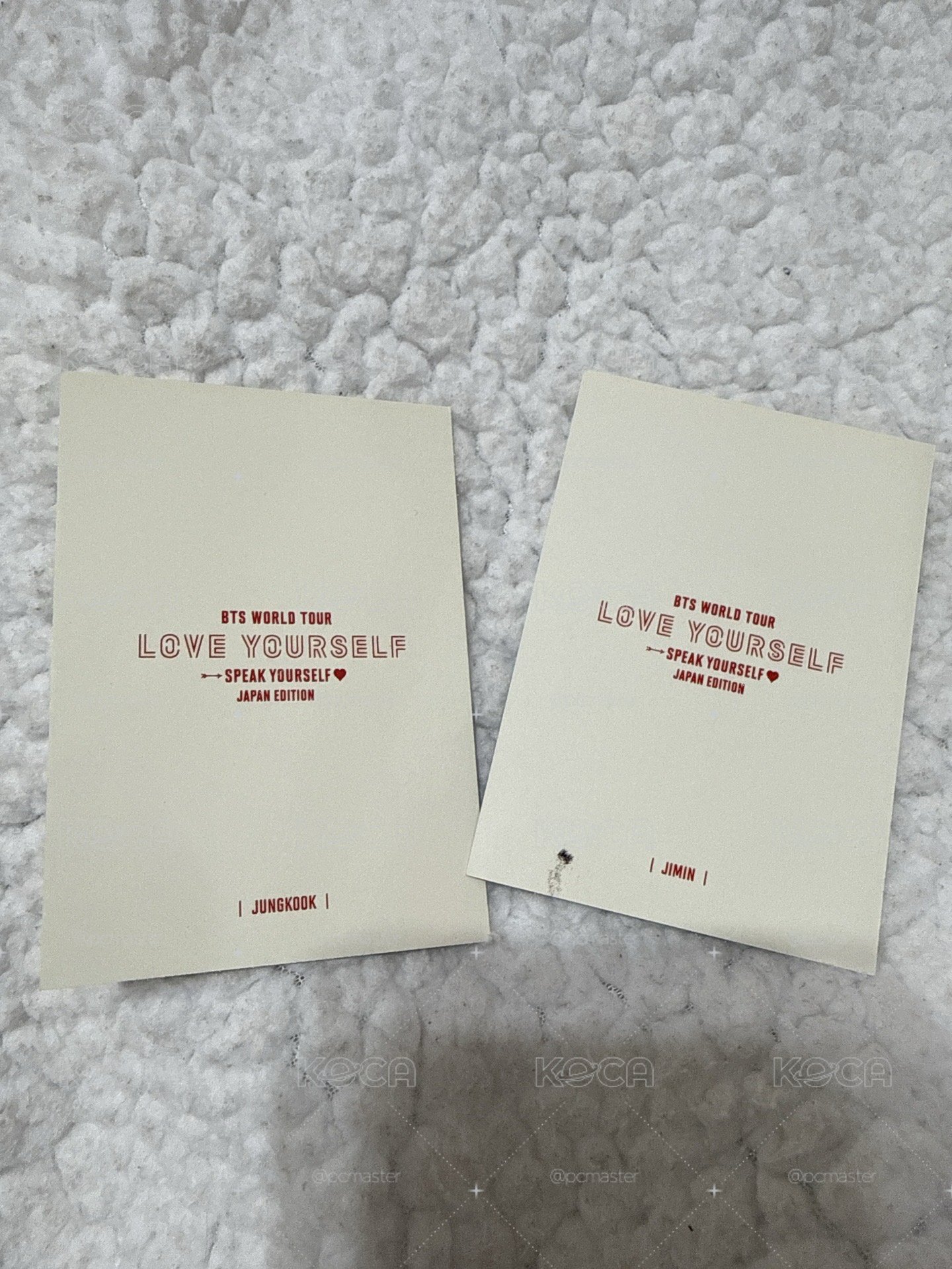 SY 柾國 智旻 國旻 愛心零錢包 小卡 特典 Speak Yourself 日本 週邊 小卡 愛心國 愛心旻 愛心