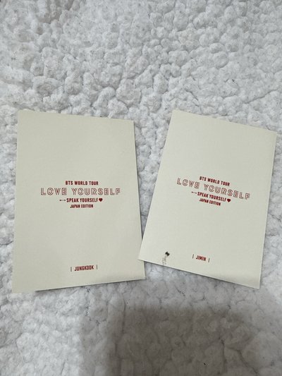 SY 柾國 智旻 國旻 愛心零錢包 小卡 特典 Speak Yourself 日本 週邊 小卡 愛心國 愛心旻 愛心