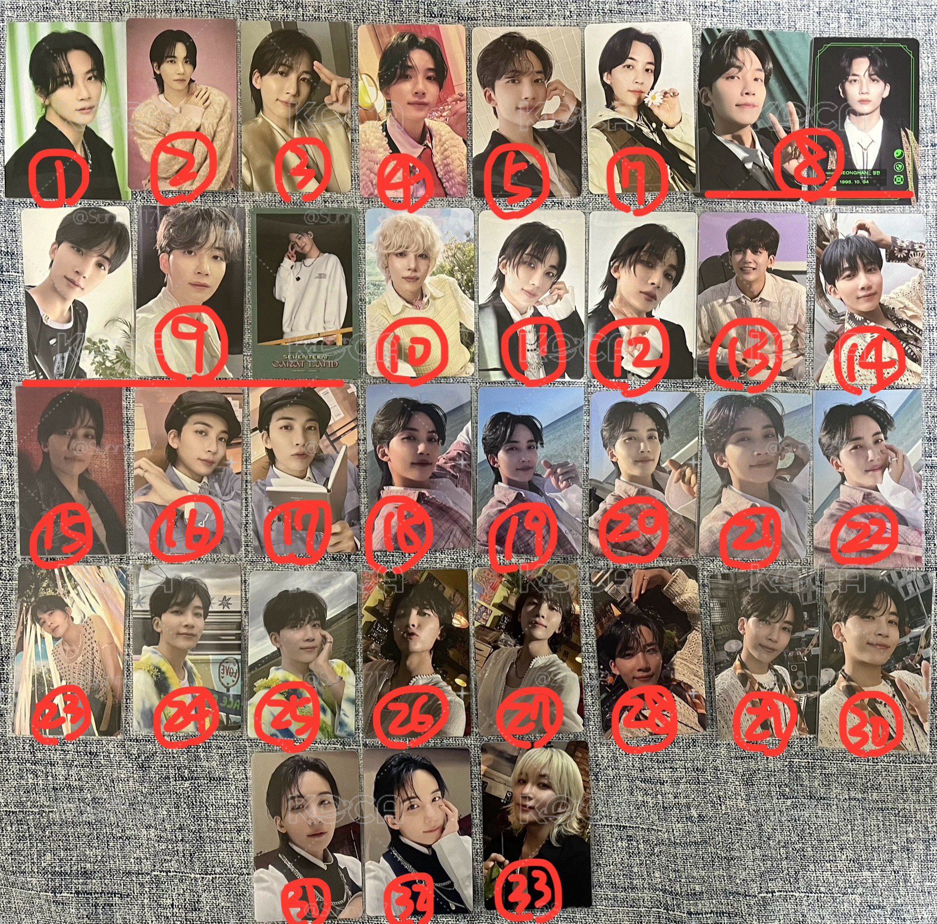③尹淨漢 JEONGHAN 小卡