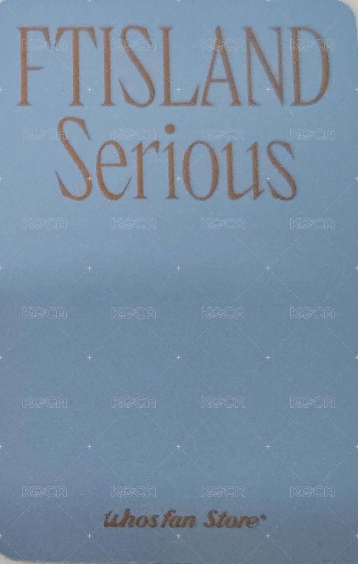 Serious wf 線上 簽售卡  背面