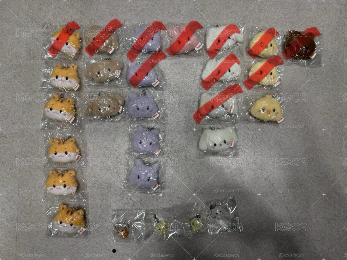 毛絨吊飾+透明吊飾