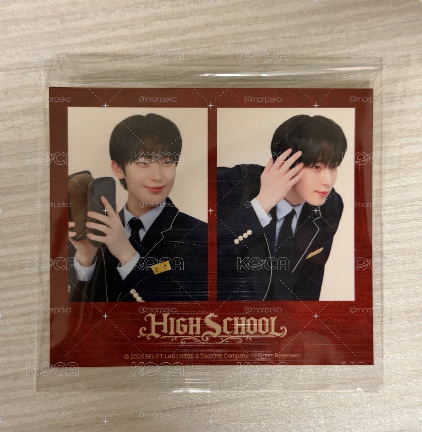 🧛禹校園制服兩格卡📚