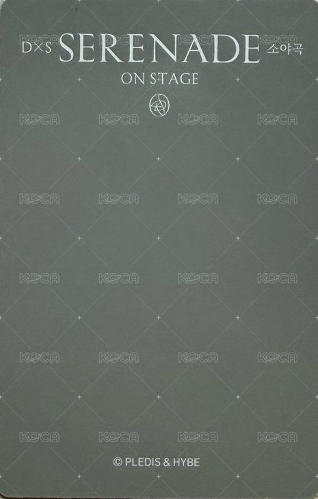 SERENADE 周邊卡 A set 背面