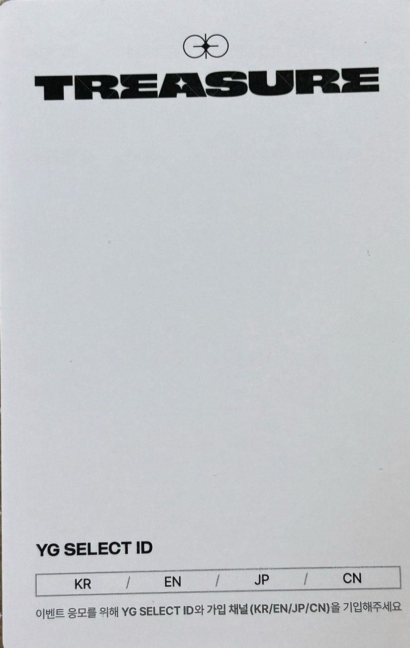 JIKJIN yg 卡包 隨機卡  背面