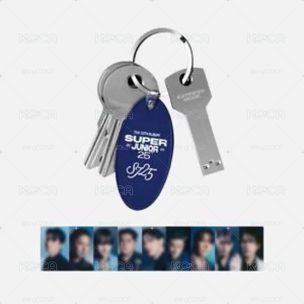 Super Junior25 MD USB鑰匙圈組 （無小卡）週邊商品 官方周邊