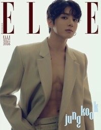 雜誌 ELLE KOREA 2026.01 封面 JUNG KOOK BTS 田柾國 A版 H版