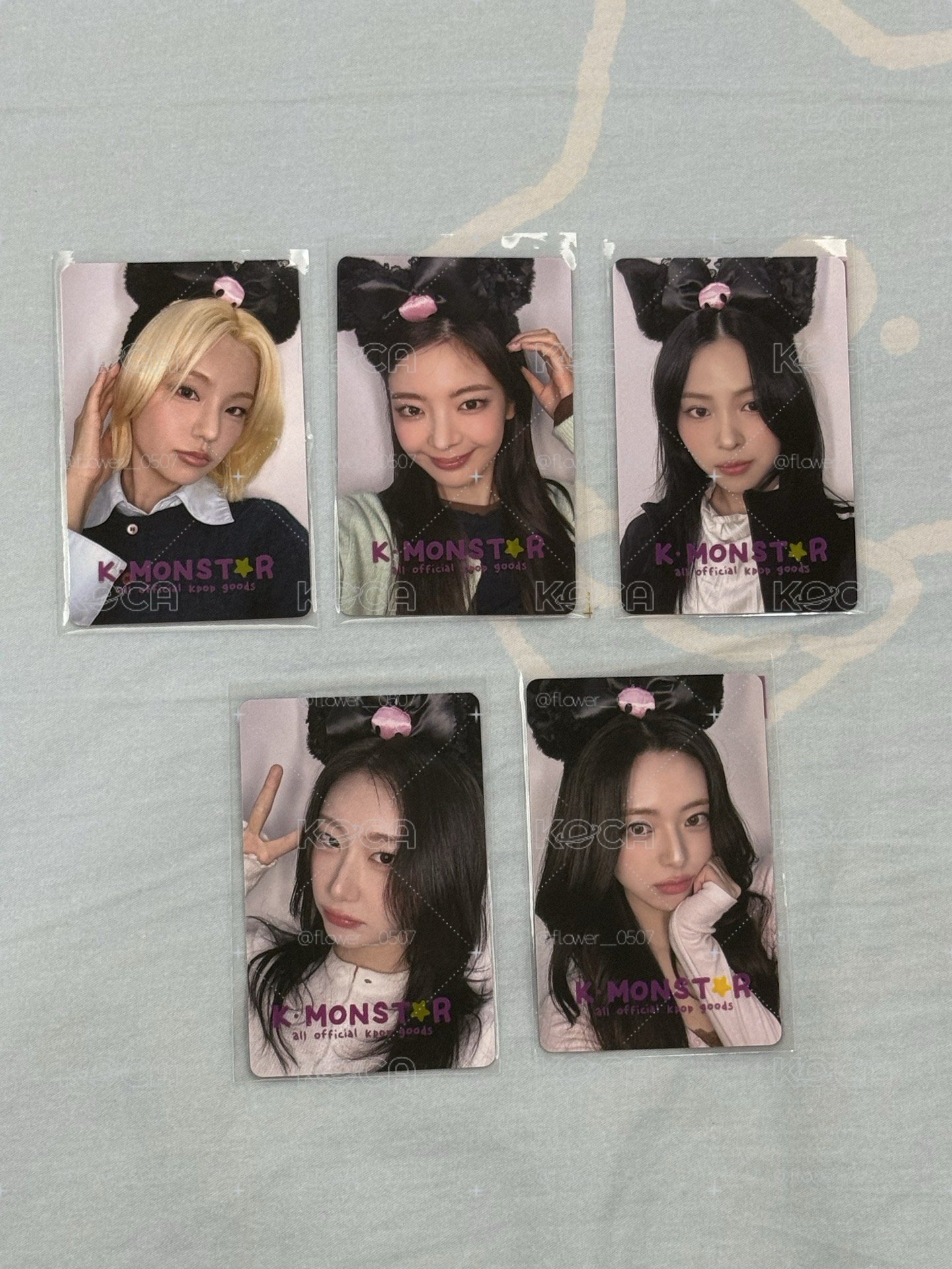 ITZY TNVS km 台北 簽售卡 黑色兔子一套