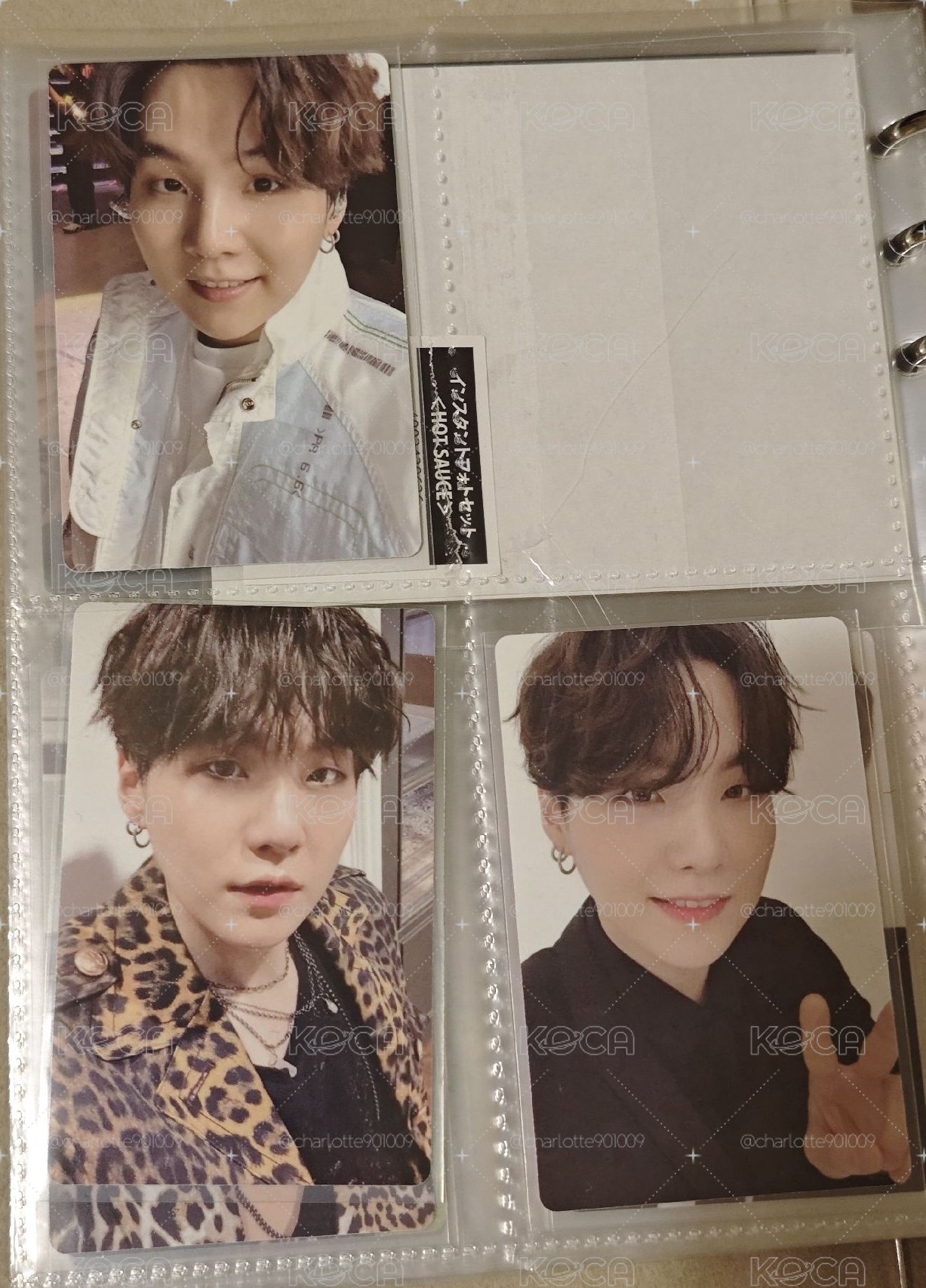 防彈少年團 BTS SUGA 閔允其 2020回憶錄小卡