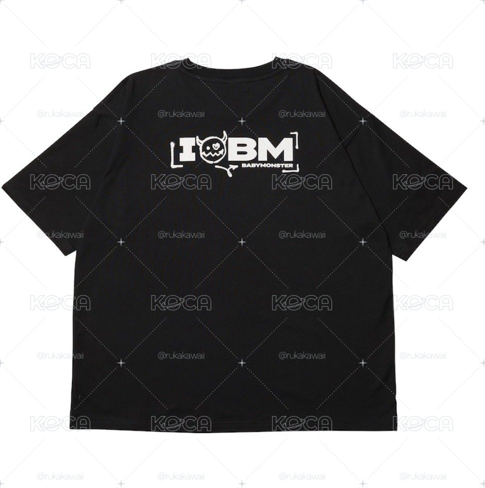 寶怪 日本限定＜I LOVE BM＞ 黑白T桖 L號