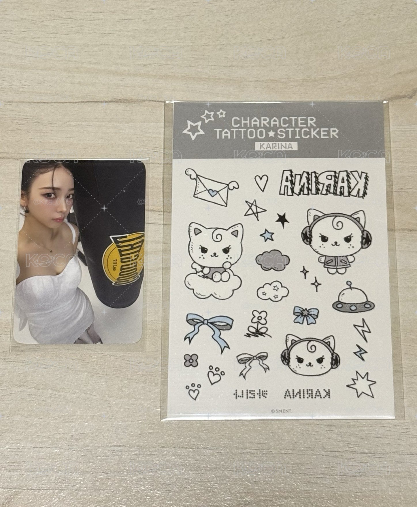 柚💙首爾場週 夜光紋身貼紙（含卡）