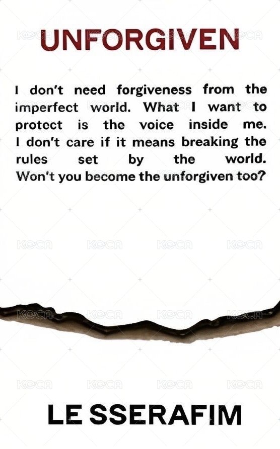 UNFORGIVEN pb 專輯卡 vol.3 (bloody rose) 背面