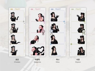 5/11寄出 QWER * Photoism 人生四格（空白拍貼，一份兩張）