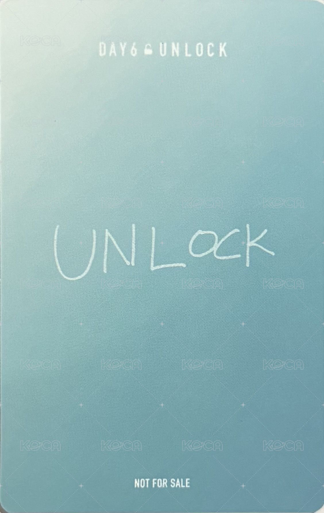 UNLOCK 專輯卡  背面