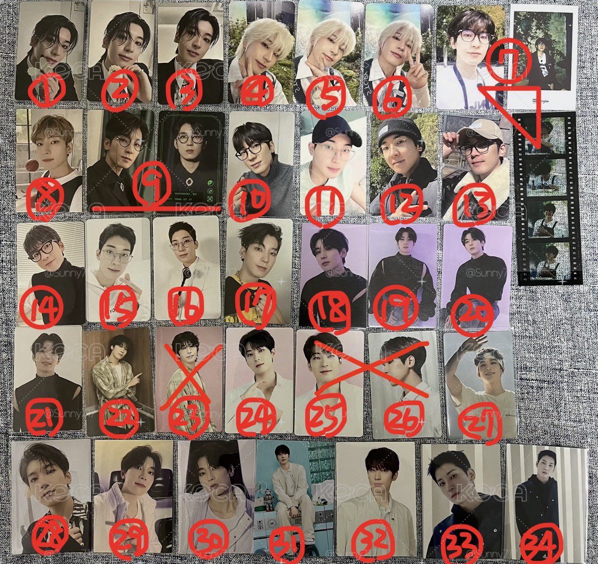③全圓佑 WONWOO 小卡