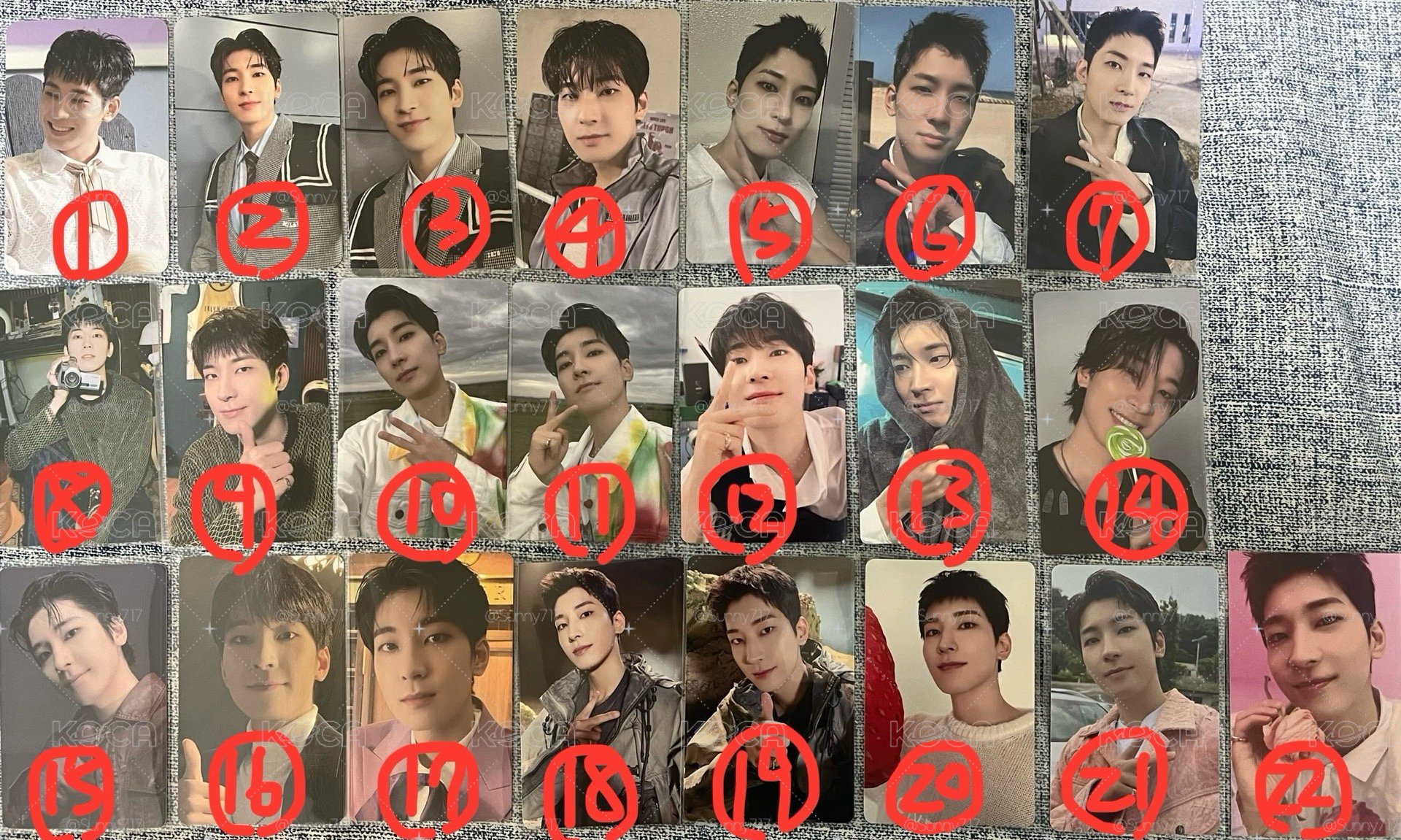 ④全圓佑 WONWOO 小卡