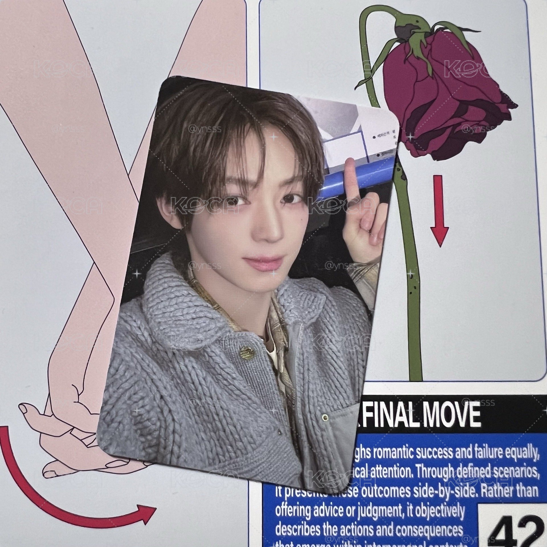 한진 韓振 迷五 Blush ver. 專輯卡 單封