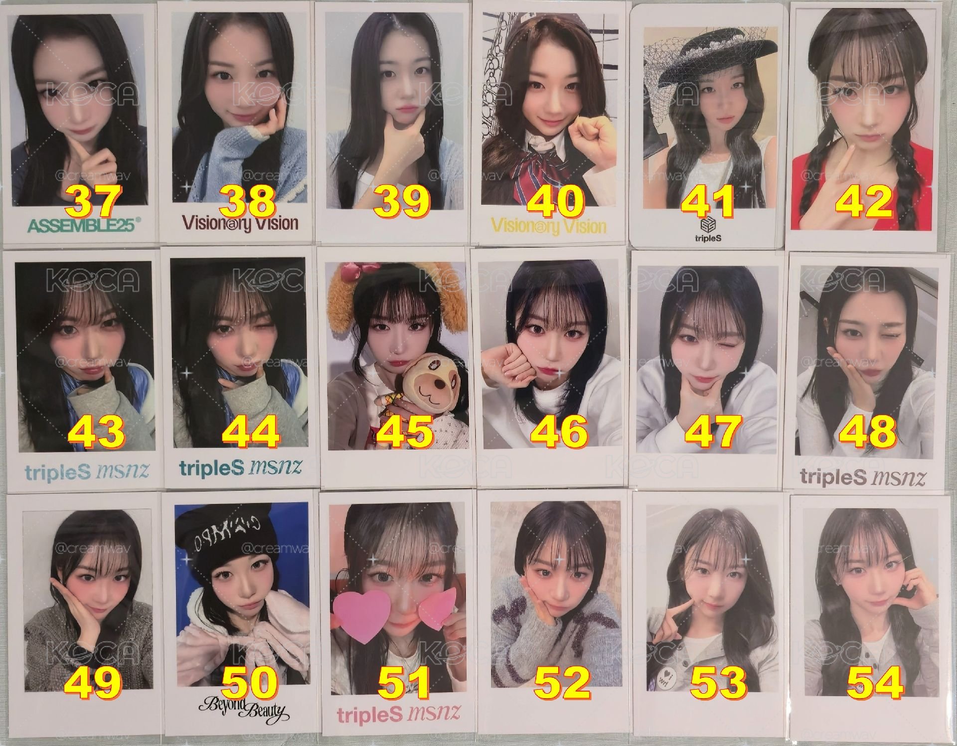 S9 Kaede 카에데 山田楓 特典 均價$50