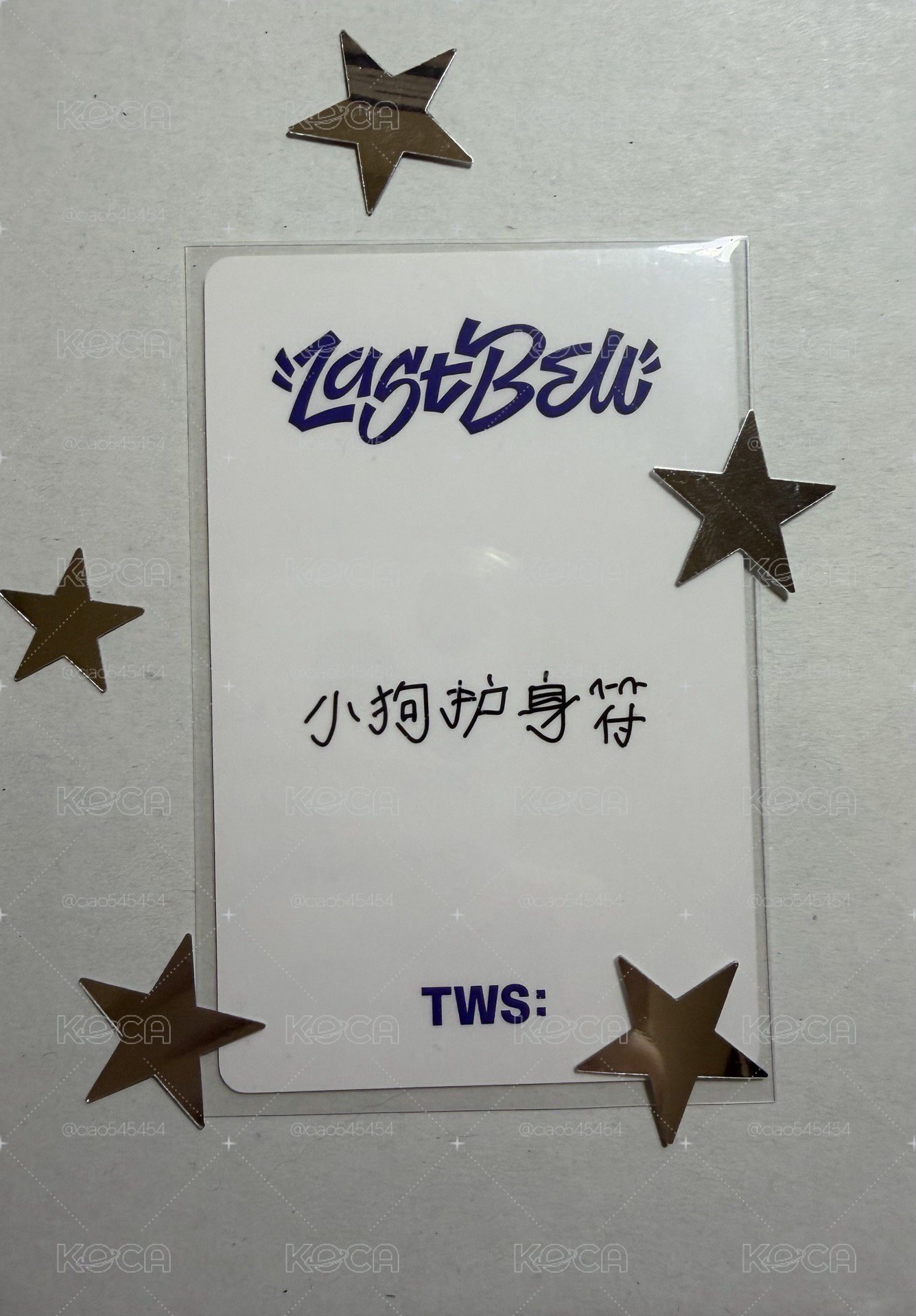 道勳中背「小狗护身符」