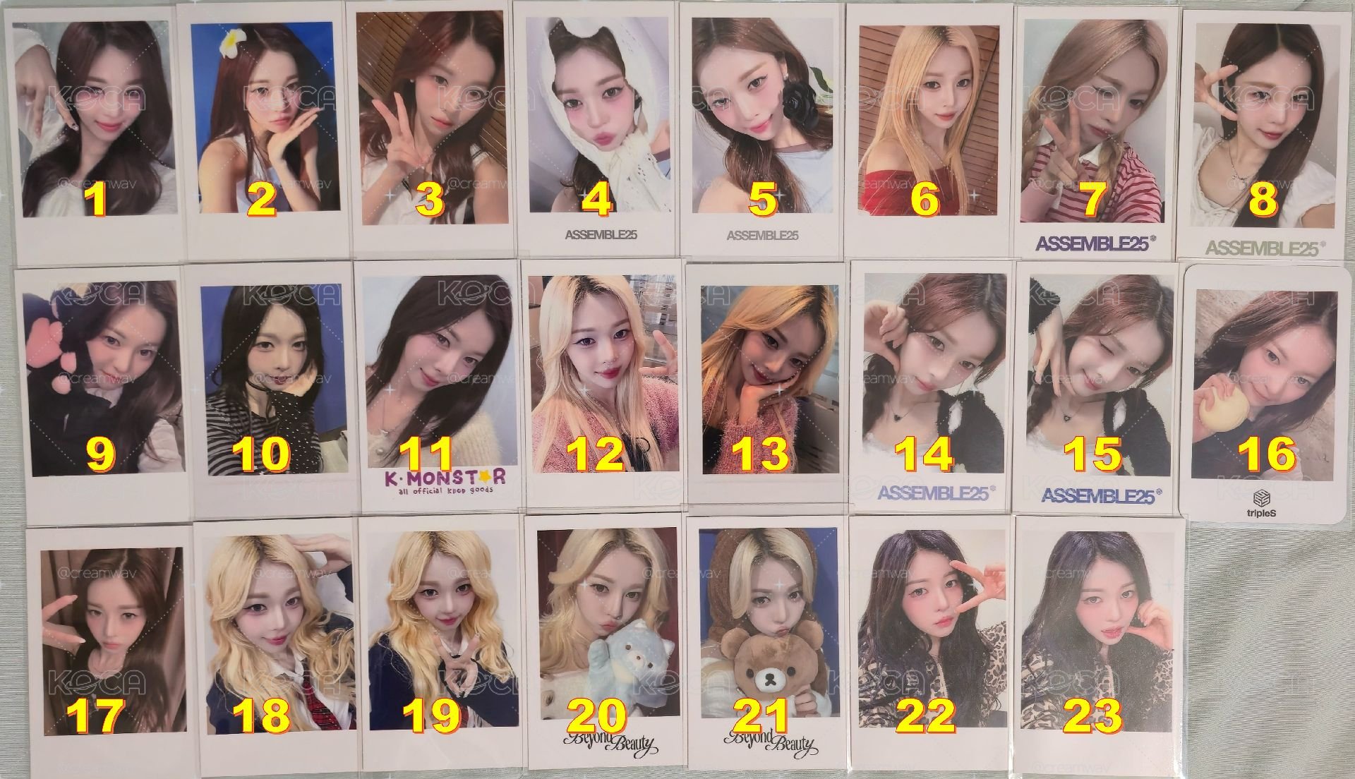 S10 Dahyun 다현 多賢 特典 均價$50