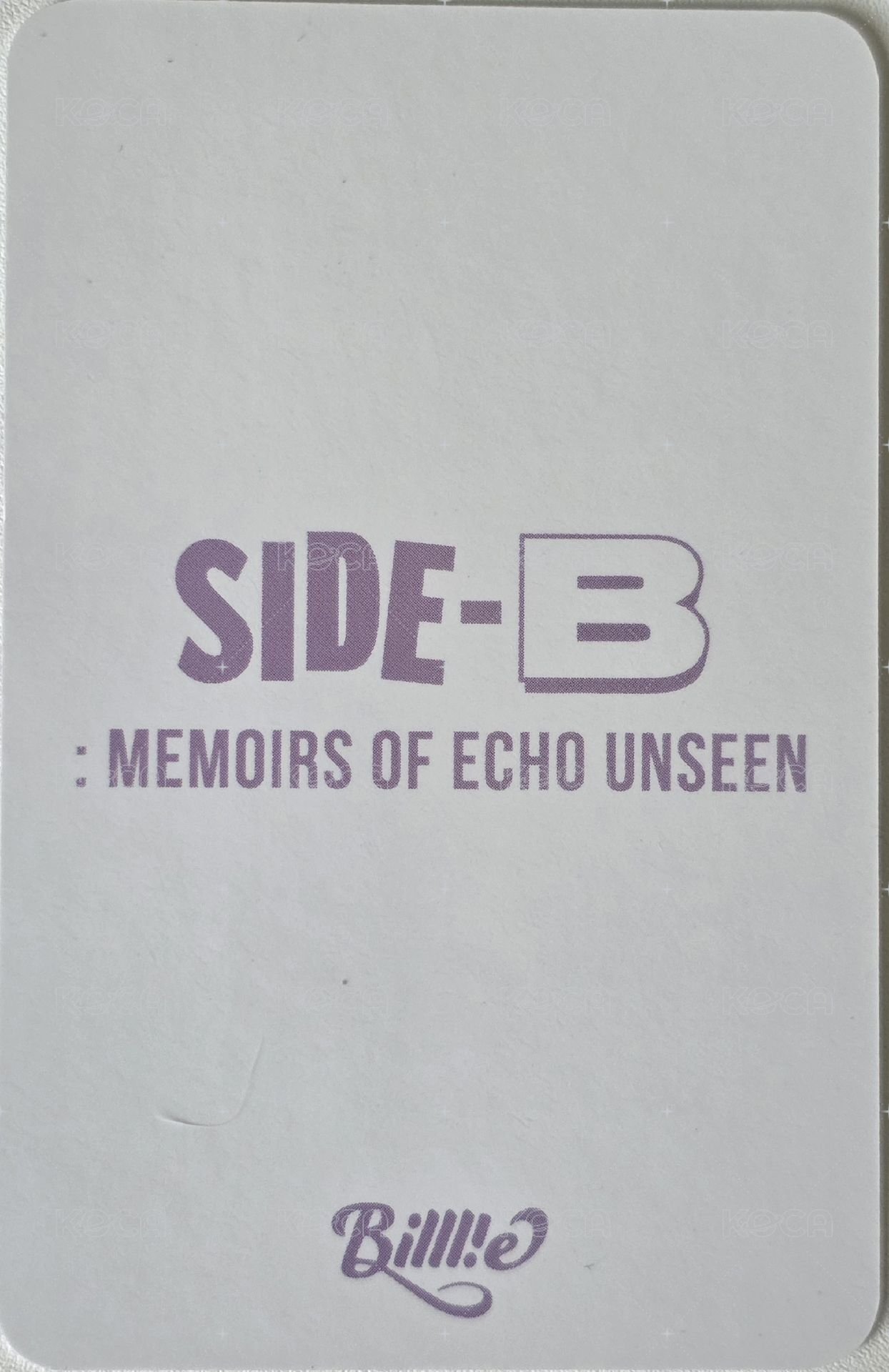 side-B k4 1.0 特典卡  背面