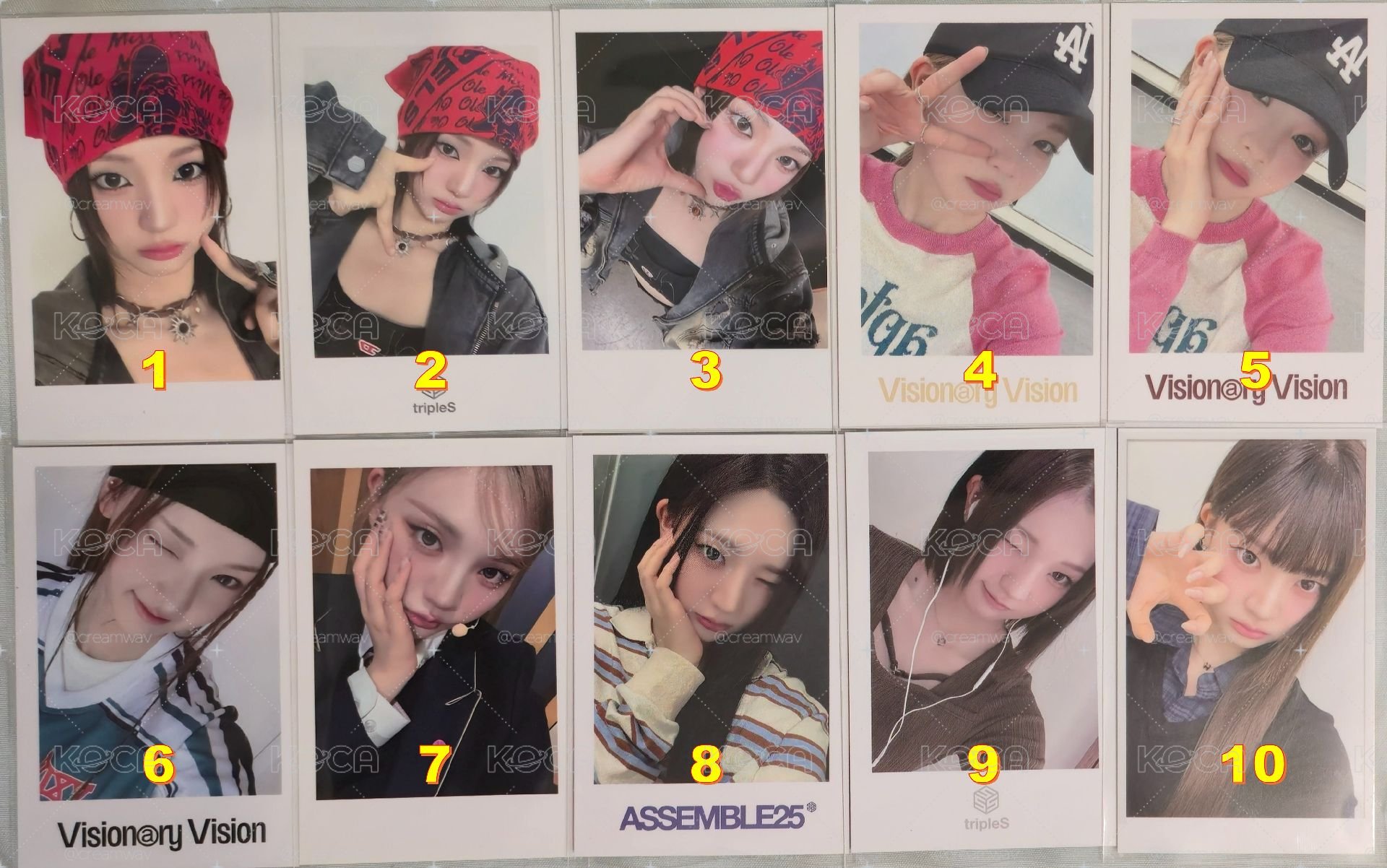 S12 Yeonji 연지 妍知 特典 均價$50