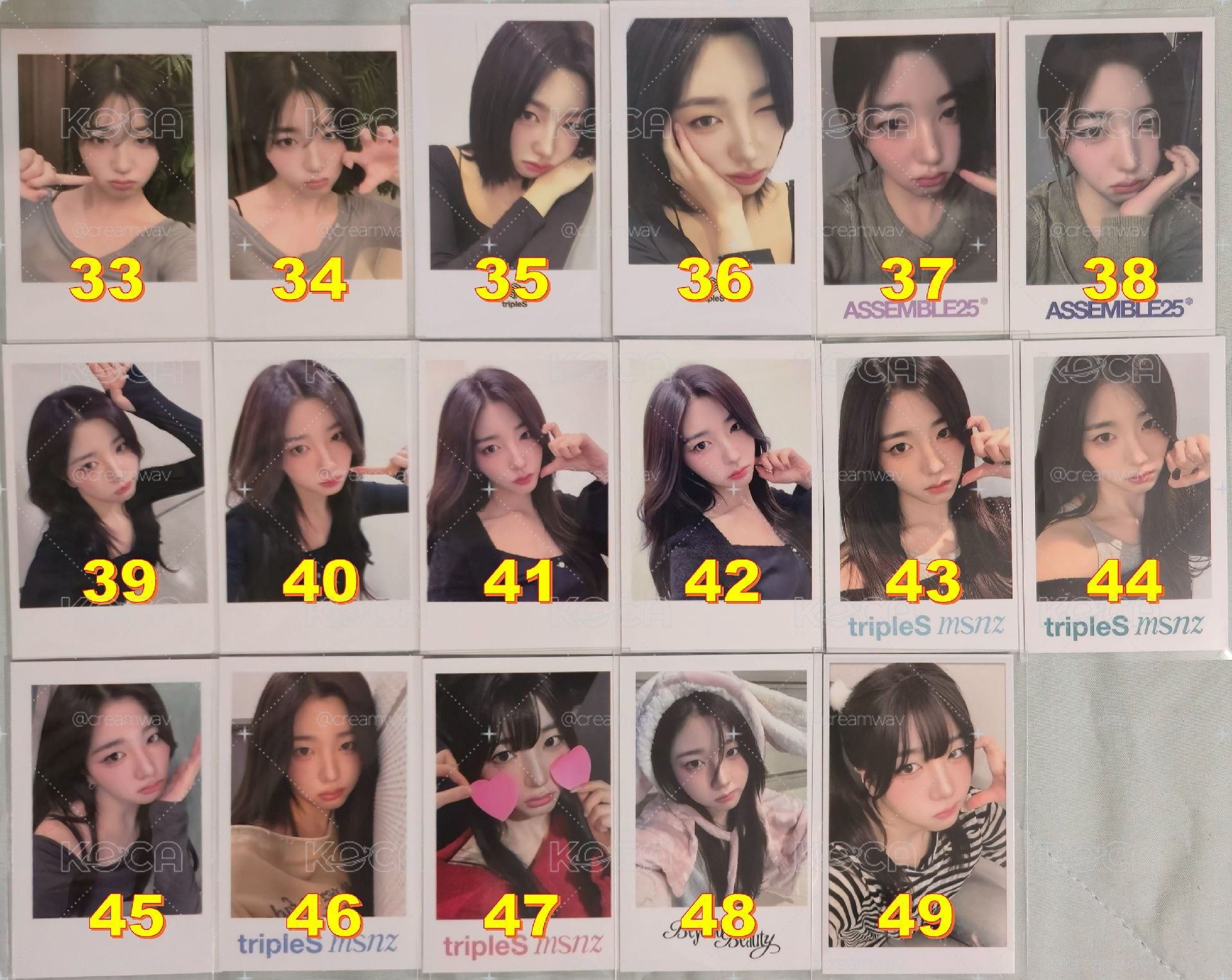 S14 Sohyun 소현 昭玹 特典 均價$50