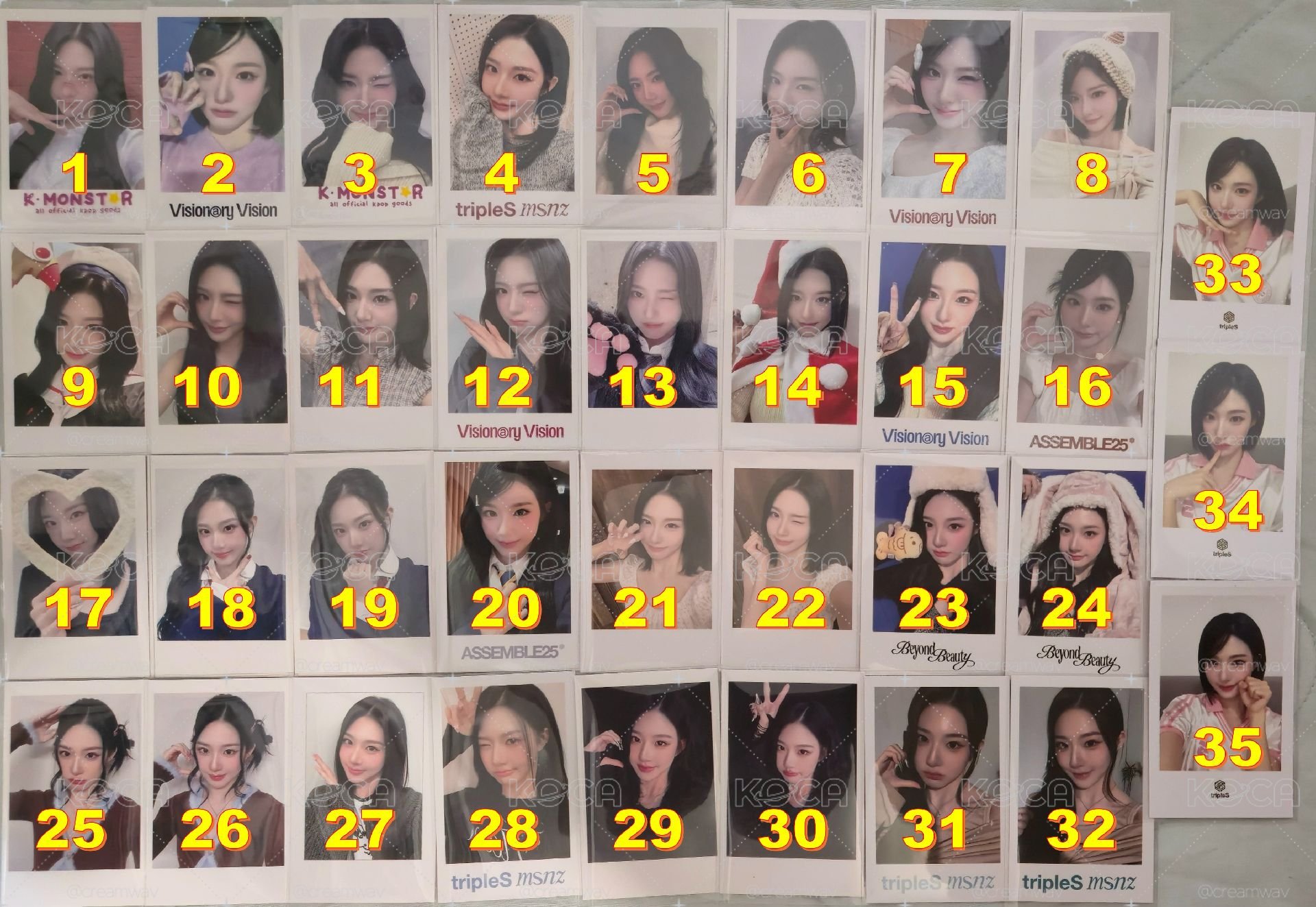 S15 Xinyu 신위 周心語 特典 均價$50