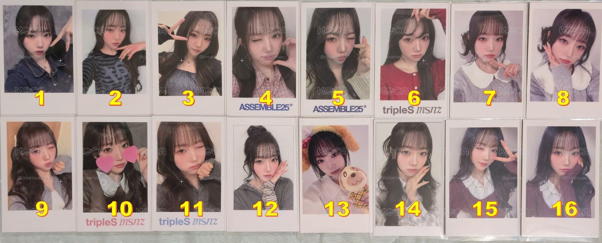 S20 Shion 시온 示溫 特典 均價$50