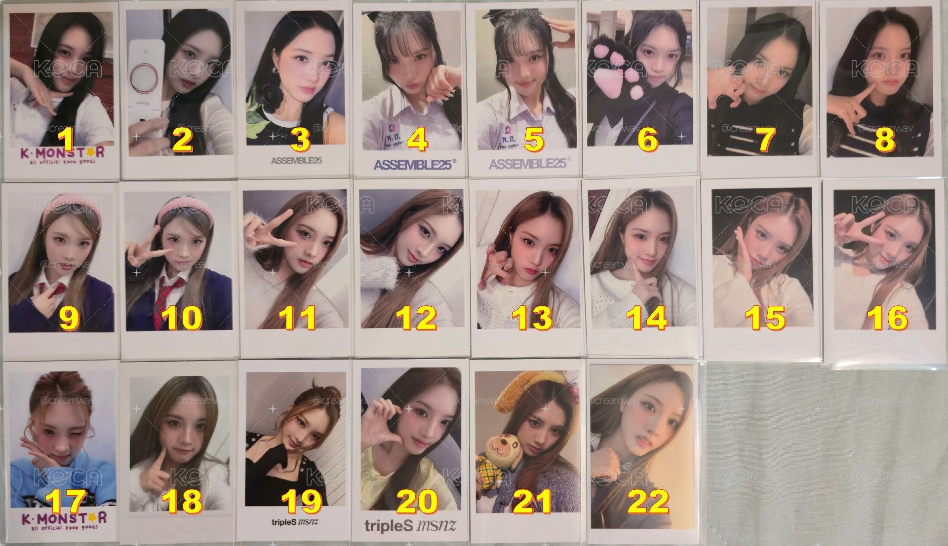 S22 Sullin 설린 水靈 特典 均價$50