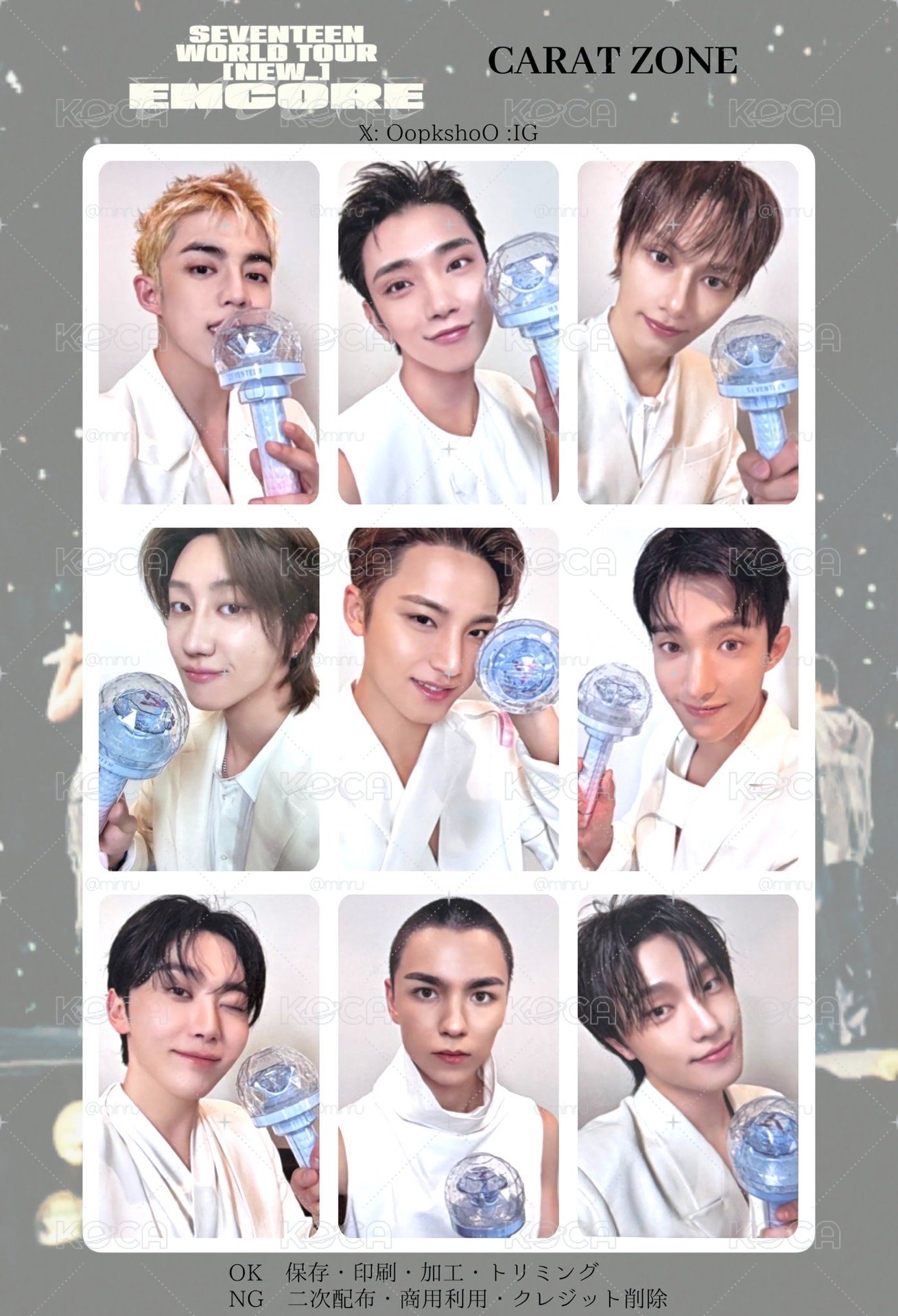 NEW ENCORE CARAT ZONE CARD