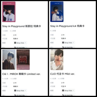 Stray Kids 金昇玟 小卡