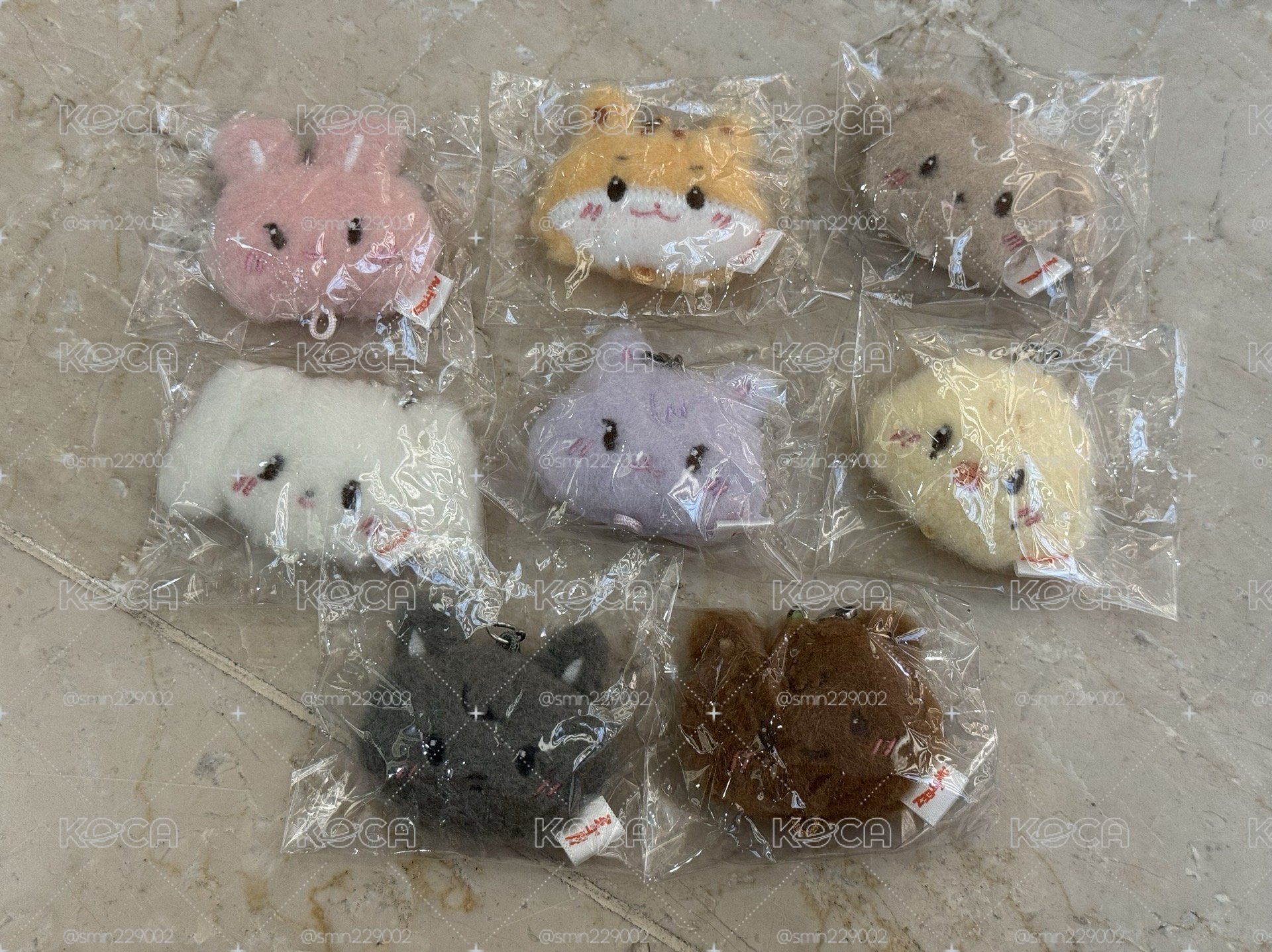 絨毛吊飾扭蛋一套