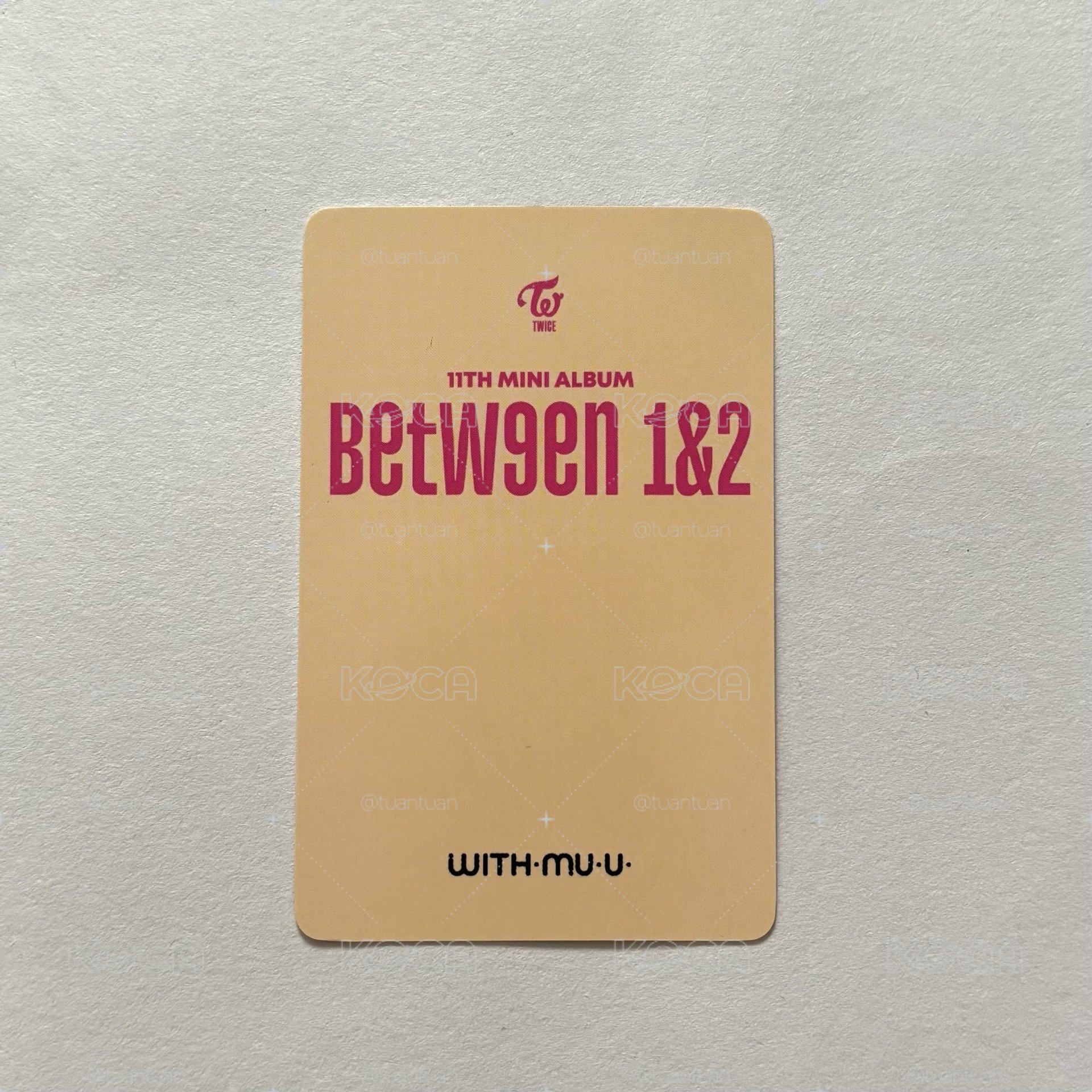 [TWICE] Between 1&2 特典小卡Mina