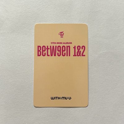 [TWICE] Between 1&2 特典小卡Mina