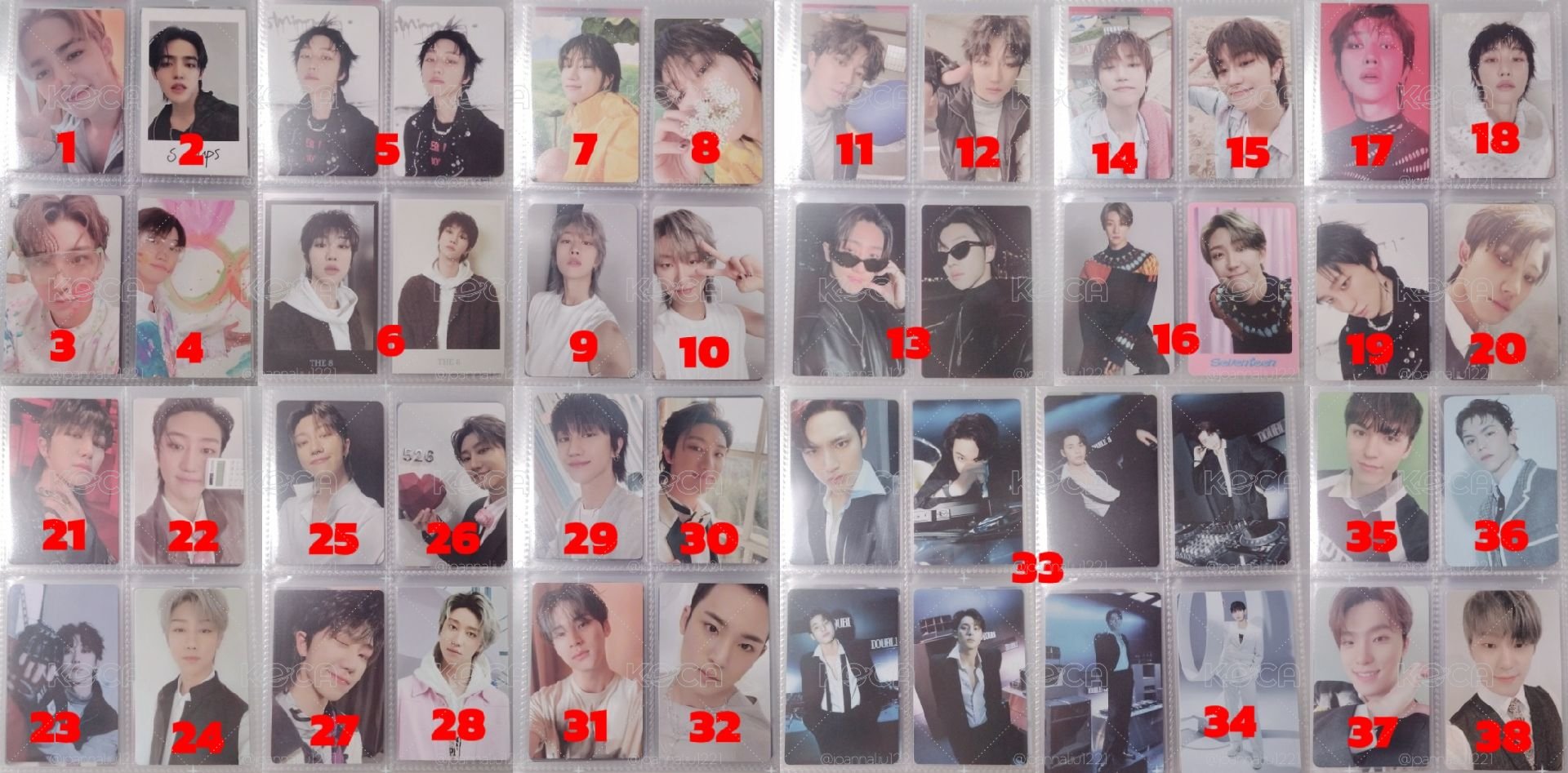 SEVENTEEN 小卡