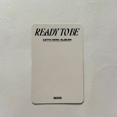 [TWICE]READY TO BE Digipack 預購禮