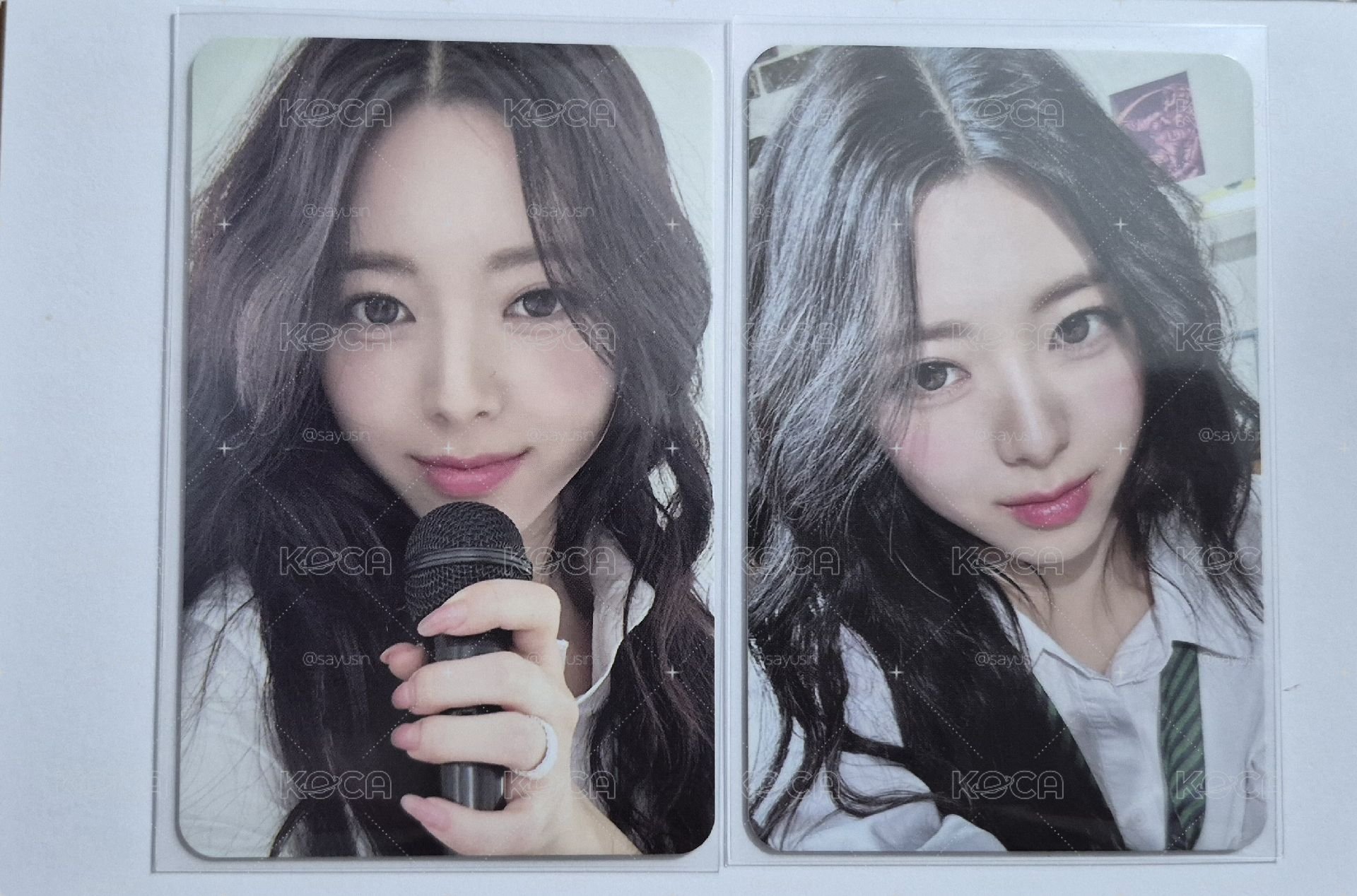 itzy yuna 三期會員禮卡 兩張一組