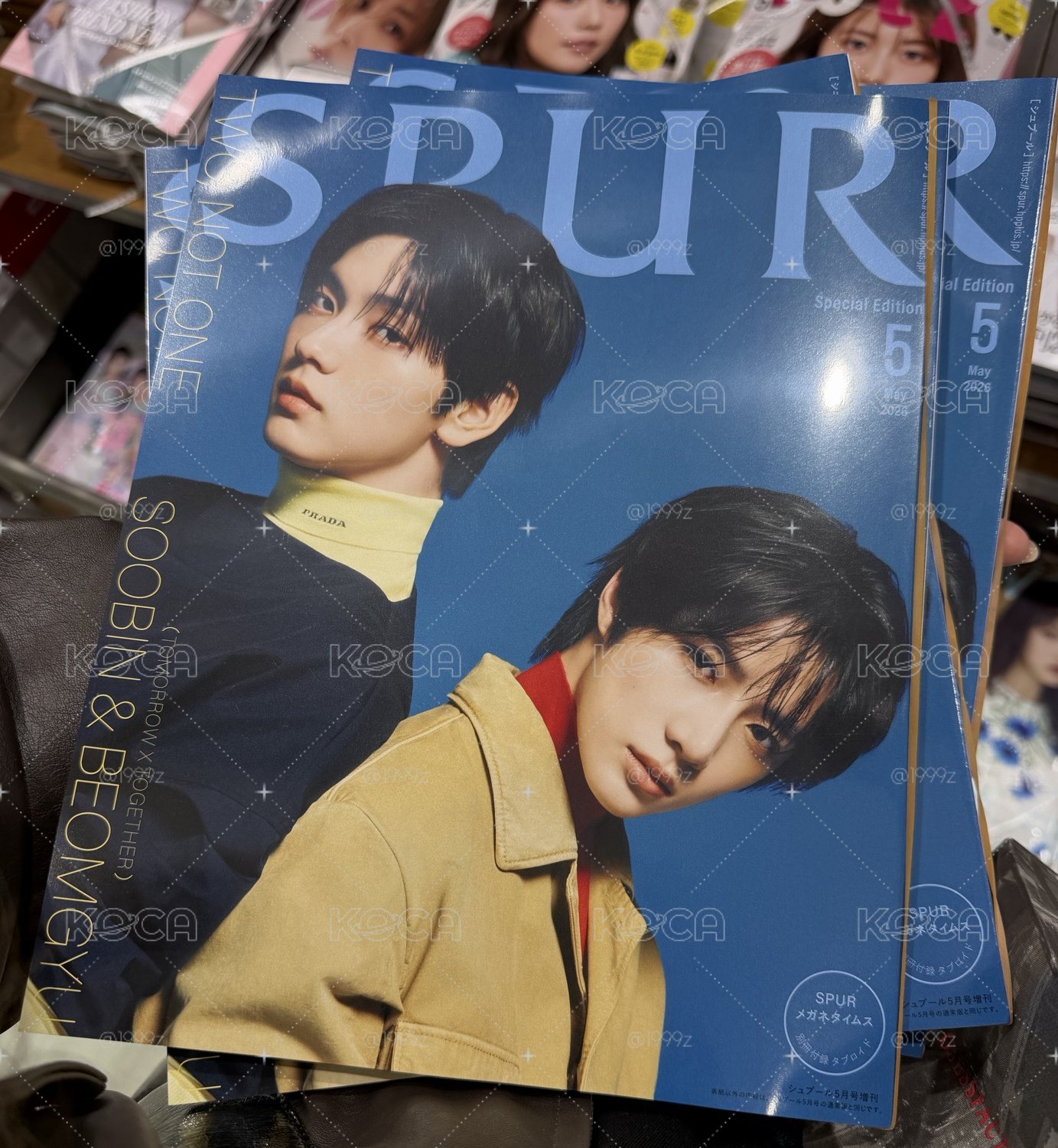 TXT 摯友 杋圭秀彬 SPUR 雜誌 5月號特別版 藍版無特典