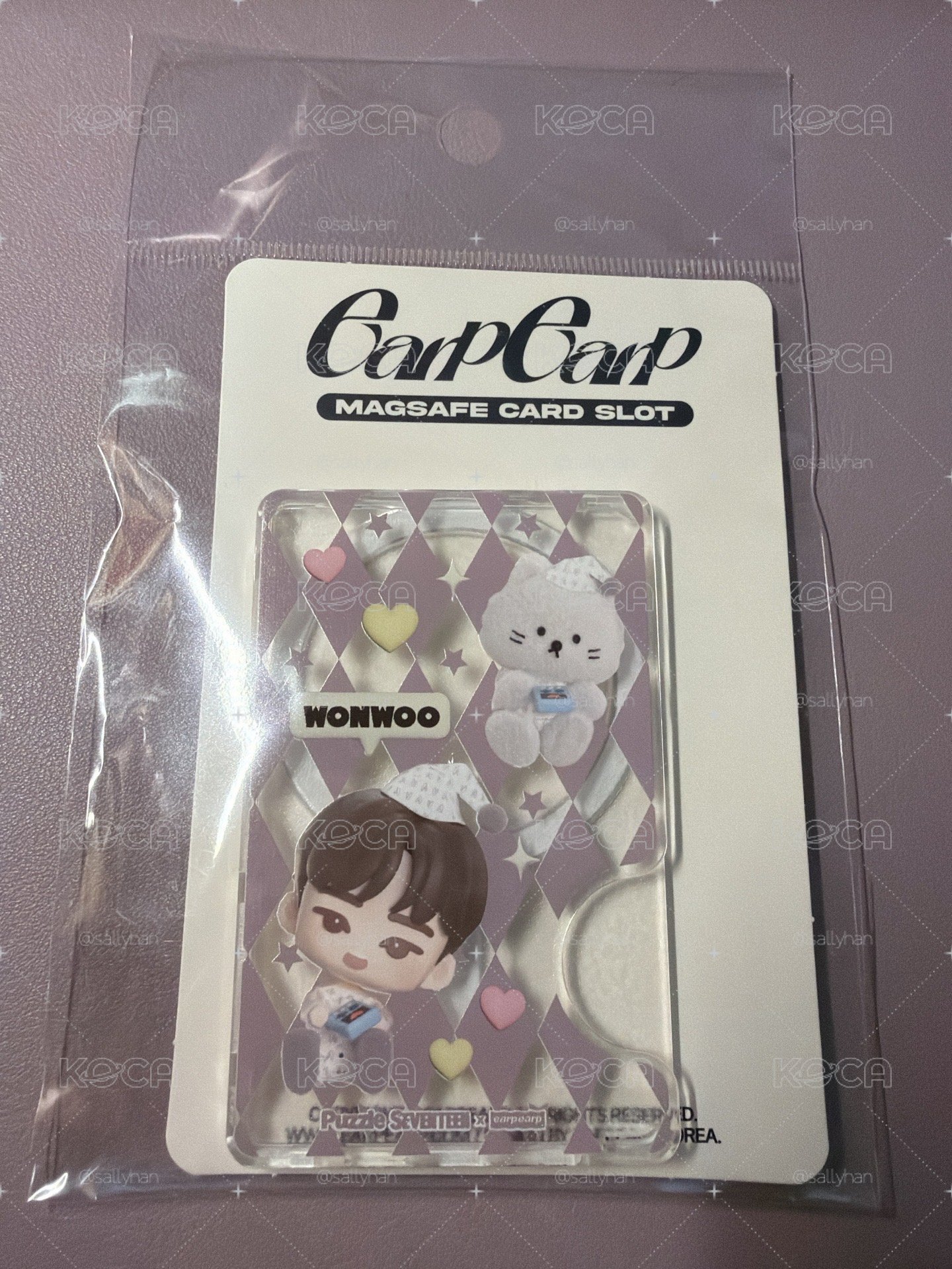 Earpearp puzzle seventeen Wonwoo 磁吸卡套