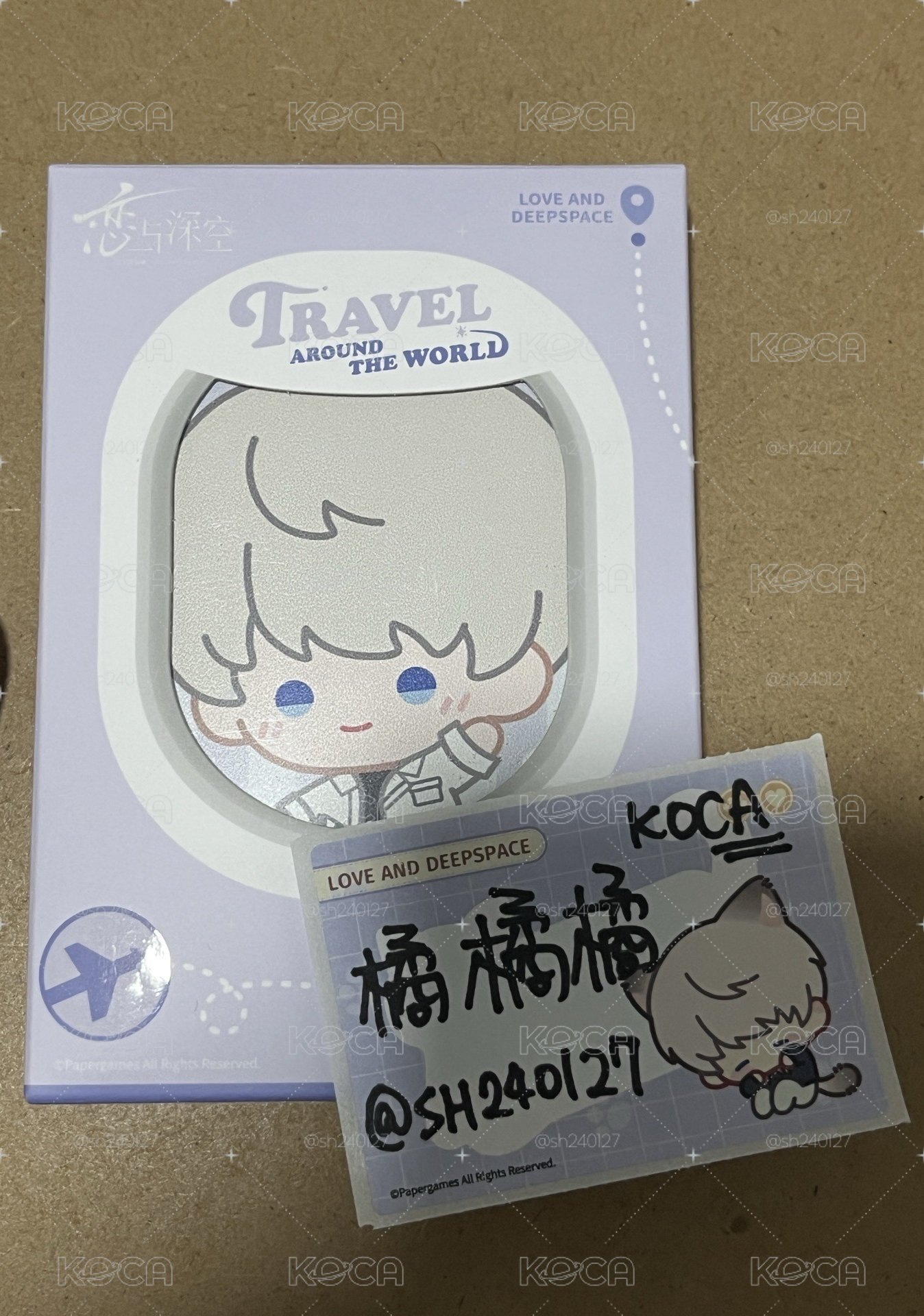 現貨 🇰🇷 戀與深空 沈星回 雲遊拾光系列 行李吊牌