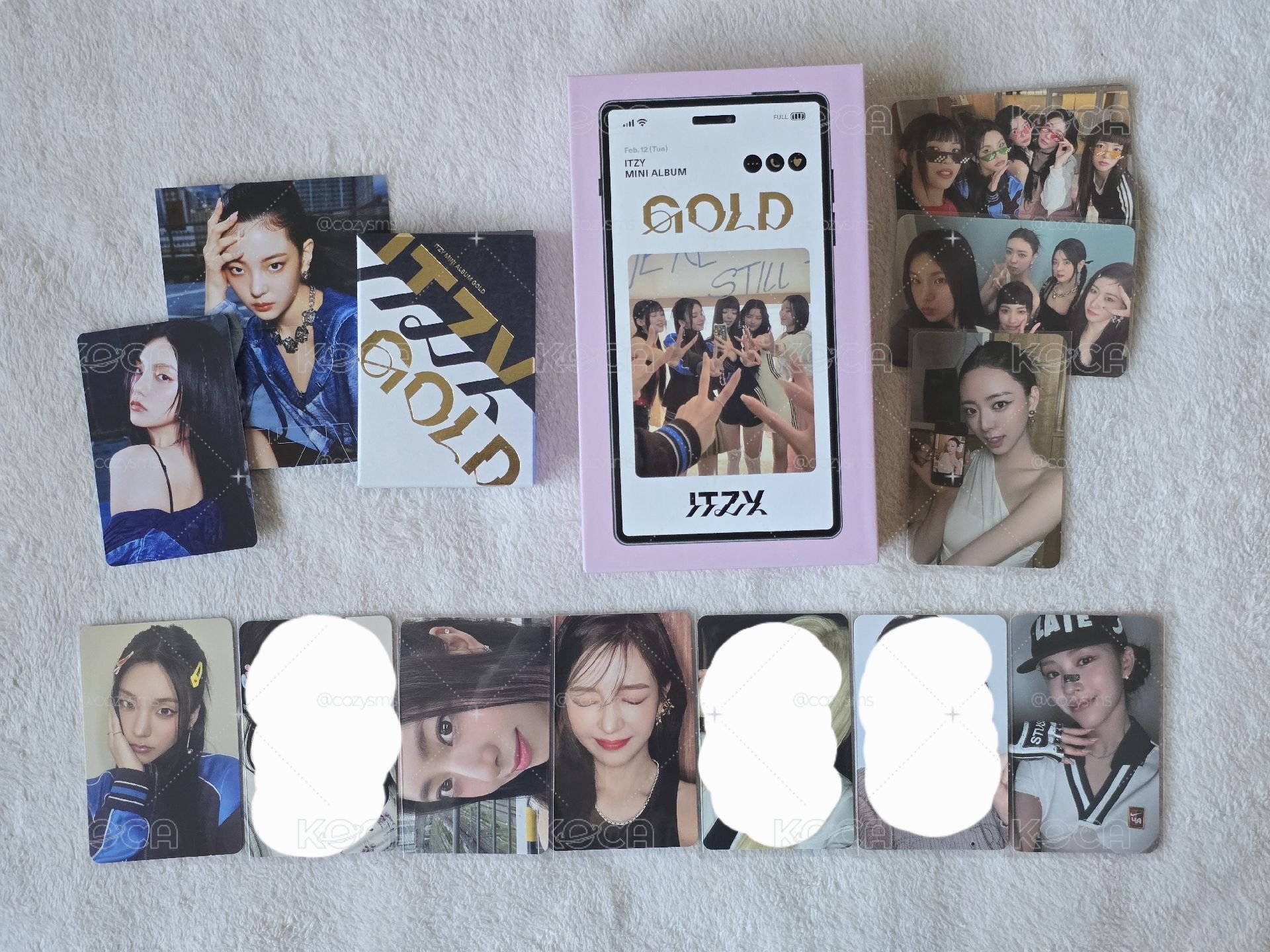 ITZY GOLD PHONE BOX 電子專 專卡 特典卡